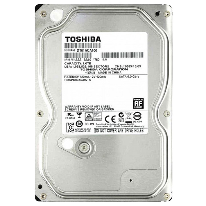 Toshiba 1TB 7200rpm SATA3 DT01ACA100