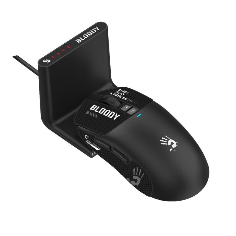 A4TECH BLOODY R73 ULTRA DUO WAVELINK DUAL WRLS 20000CPI GAMING MOUSE 2.4GHz / USB DOCK CYPHER GHOST