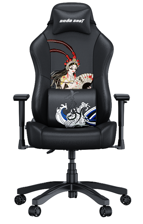 Gaming Chair AD18Y-15-B-PV/C-B01 AndaSeat Phantom 3 Opera BLACK 2D Armrest 60mm wheels PVC Leather