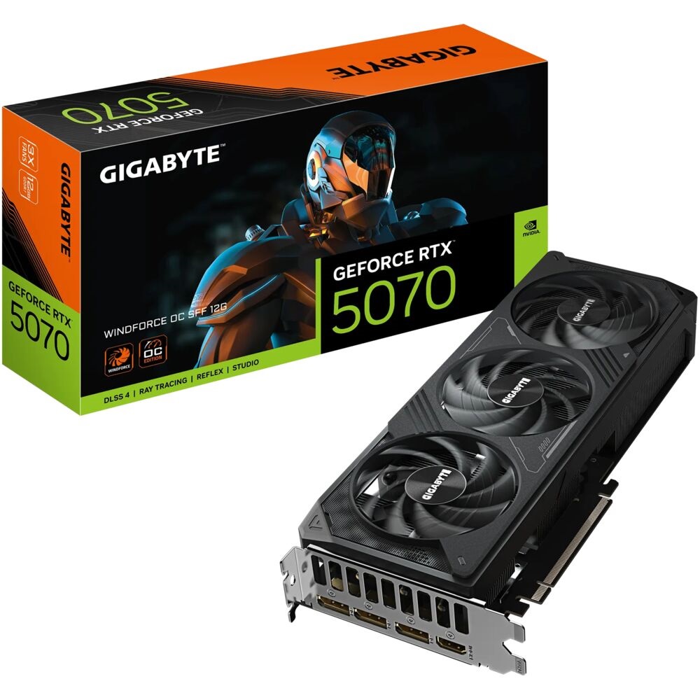 GEFORCE RTX5070 OC 12GB GDDR7 192bit 2542Mhz 3xDP HDMI GIGABYTE GV-N5070WF3OC-12GD