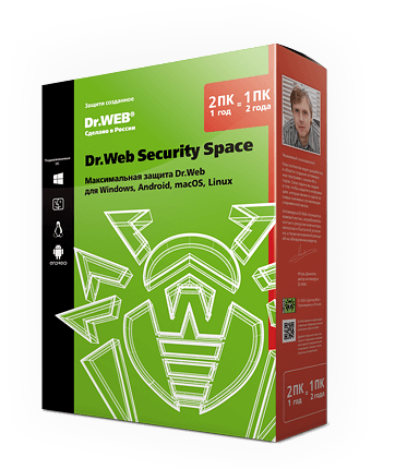 DrWEB Security Space 2пк 2года