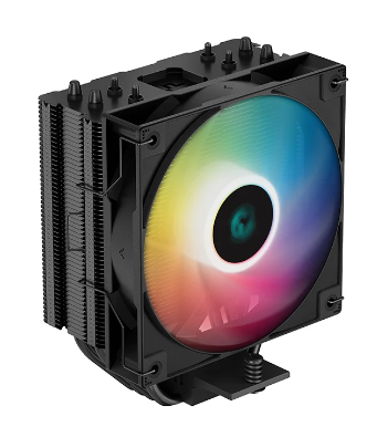 CPU cooler DEEPCOOL AG400 BLACK ARGB LGA115*/1700/1200/AMD 120mm PWM fan,300-1850rpm,4HP