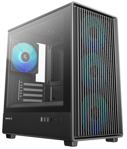 DEEPCOOL MATX CC350 4F w/o PSU USB3.0×2 Front + 4×120mm ARGB FANS