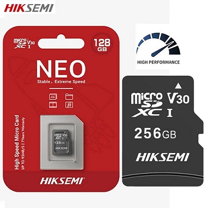 Micro Secure Digital Card (Trans Flash) 128GB HC10 HIKSEMI (HIKVISION) HS-TF-C1 128G