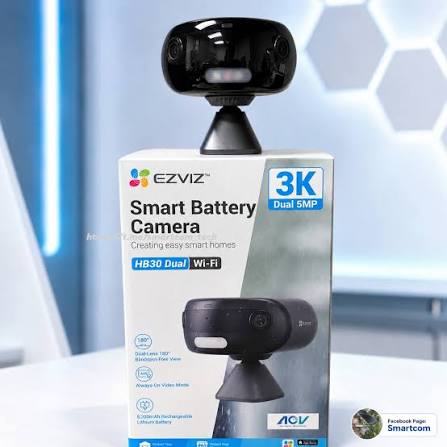 IP camera EZVIZ HB30 BK 5+5MP,180*,IR 5M,WiFi,microSD,MIC-SPEAK CS-HB30-R100-1Q55W-GR,5200mAh,METAL