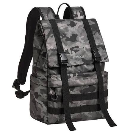 RivaCase 7621 SHERWOOD ECO Grey Camo 15L Backpack 15.6"