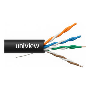 RJ- 45 Cable UTP-5e (8-жильный,медный,уличный)UNIVIEW CAB-LC2110B-IN Black 0,5mm (305м)