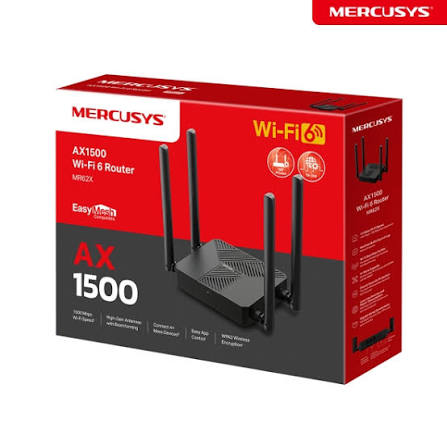 Wireless AP+Router Mercusys(TP-Link)MR62X AX1500 Wireless Dual Band Gigabit Router 300+1201Mbps
