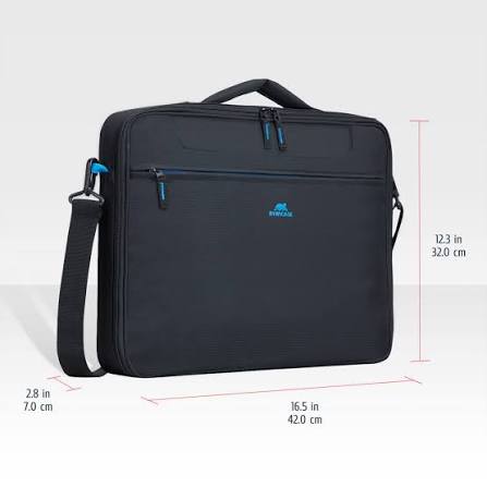 RivaCase 8087 REGENT II Clamshell Black 16"