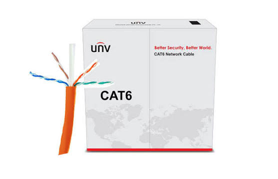 RJ- 45 Cable UTP-6e (8-жильный,медный,внутренний) UNIVIEW CAB-LC3100B-E-IN Orange 0,52mm (305м)
