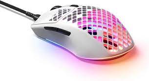 SteelSeries Aerox 3 Snow Gaming Mouse, 8500cpi 6 button,USB,WHITE