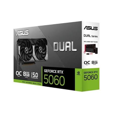 GEFORCE RTX5060 OC 8GB GDDR7 128bit 2565Mhz 3xDP HDMI ASUS DUAL-RTX5060-O8G