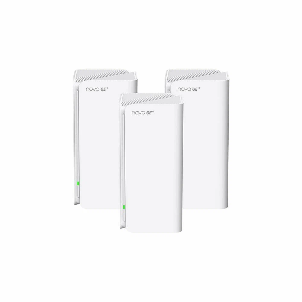Wireless Mesh Wi-Fi System Tenda MX21 Pro(3-pack) AXE5700 4804Mbps 5&6GHz,861Mbps 2.4GHz 700м2