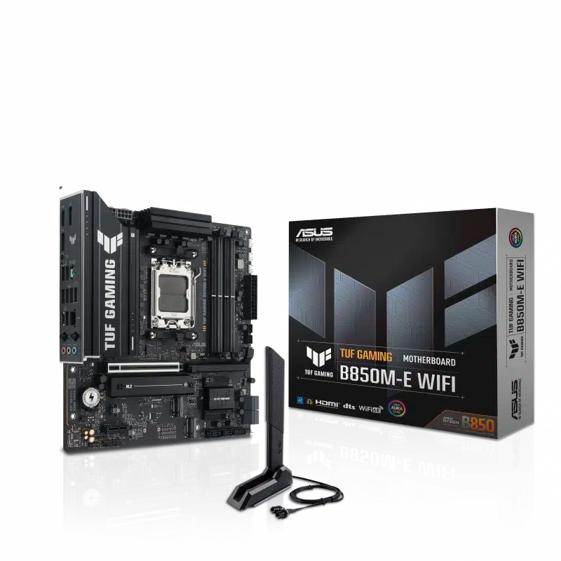MB AM5 ASUS TUF GAMING B850M-E WIFI,4xDDR5,15xUSB,mATX,3xM.2,4xSATA3,2PCIe16x, PCIe1x 2DP HDMI