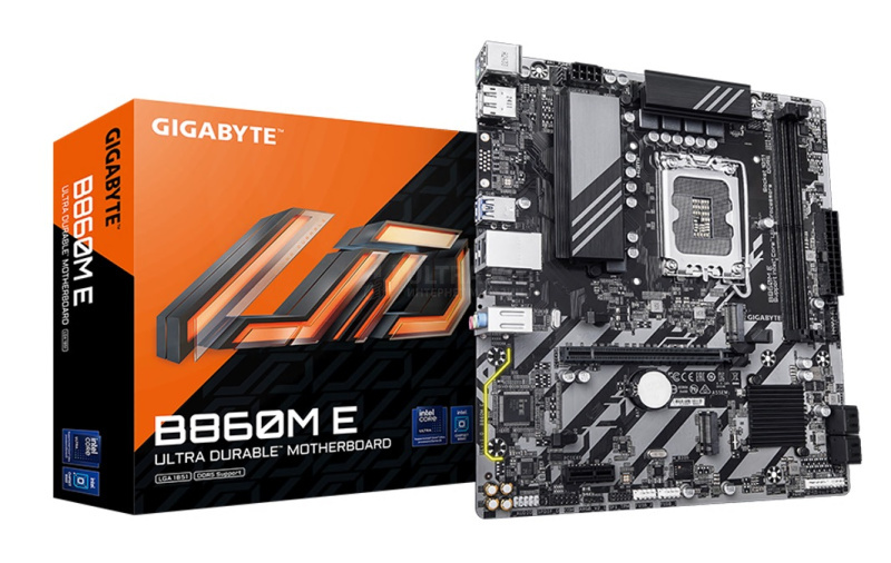 MB LGA1851 GIGABYTE B860M E GEN5,2xDDR5,12xUSB,mATX,2xM.2, 4xSATA,PCIe16x, PCIe1x, HDMI,DP